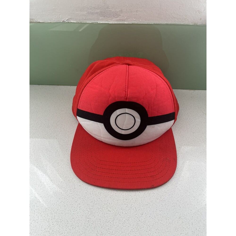 Pokemon Ash Ketchum Trucker Hat Pokeball 2016 Nintendo Youth Adjustable Snapback
